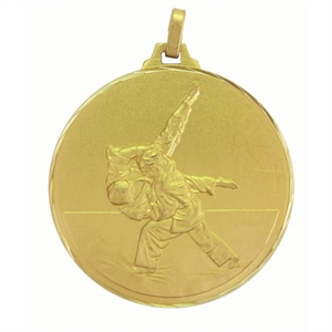 Gold Faceted Karate Medal (size: 42mm and 52mm) - 12642FG/ 12652FG