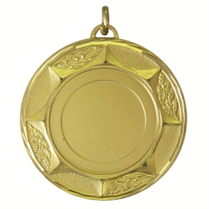 Gold Faceted Sunburst Medal (size: 50mm) - 570050FG