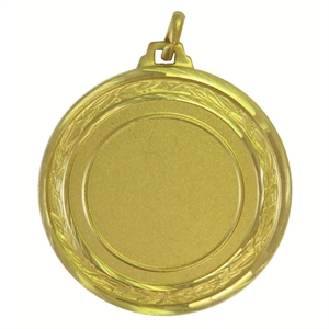 Gold Faceted Laurel Medal (size: 42mm) - 550042FG