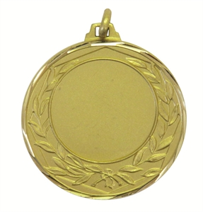 Gold Faceted Wreath Medal (size: 42mm) - 540542FG