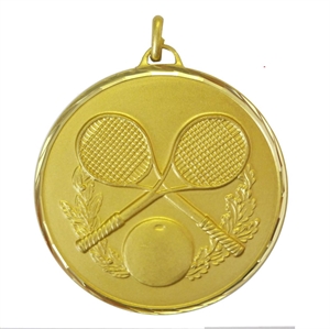 Gold Faceted Squash Medal (size: 50mm) - 36850FG