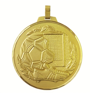 Gold Faceted Football Boot Medal (size: 42mm, 52mm and 70mm) - 17442F/ 17452F/ 17470F