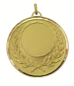 Gold Faceted Wreath Medal (size: 50mm) - 560550FG