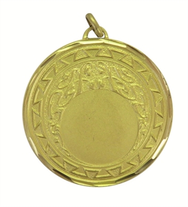 Gold Faceted Aztec Medal (size: 50mm) - 573050FG