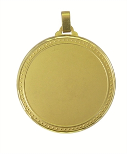 Gold Faceted Elementary Medal (size: 60mm) - 541160FG