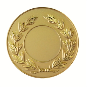 Gold Frosted Laurel Medal (size: 50mm) - LAUF50G