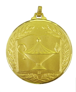 Gold Faceted Academic Medal (size: 52mm) - 23152FG