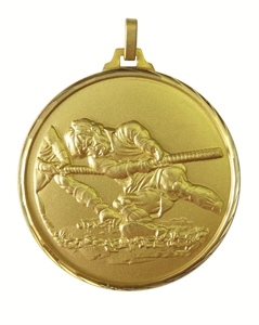 Gold Faceted Tug-O-War Medal (size: 52mm) - 33652FG