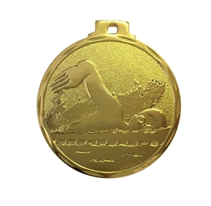 Gold Budget Swimming Medal (size 50mm) - 790750EG