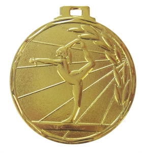 Gold Budget Gymnastics Ray Medal (size 50mm)- 790150EG