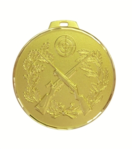 Gold Faceted Cross Rifles Medal (size: 70mm) - 39470FG