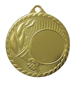 Gold Isoline Torch Medal (size: 50mm) - 6586450EG