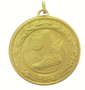 Gold Laurel Economy Athletics Medal (size: 50mm) - 955550EG