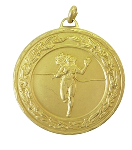 Gold Laurel Economy Female Runner Winner Medal (size: 50mm) - 412550EG