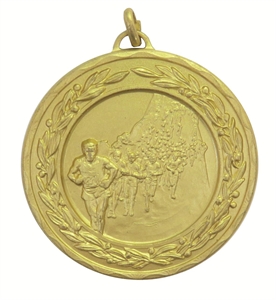 Gold Laurel Economy Marathon Medal (size: 50mm) - 411550EG