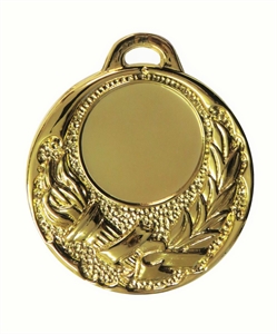 Gold Quality Victory Torch Medal (size: 50mm) - 6550950EG