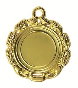 Gold Quality Die-Cast Laurel Wreath Medal (size: 50mm) - 6551250EG