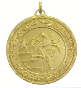 Gold Laurel Economy Male Track & Field Medal (size: 50mm) - 967250EG