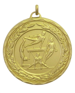 Gold Laurel Economy Male Gymnastics Medal (size: 50mm) - 980450EG