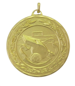 Gold Laurel Economy Football Referee Medal (size: 50mm) - 404150EG