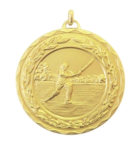 Gold - Laurel Economy Cricket Medal (sisze:50mm) - 410050EG