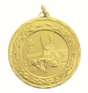 Gold - Laurel Economy Judo Medal (size: 50mm) - 419550EG