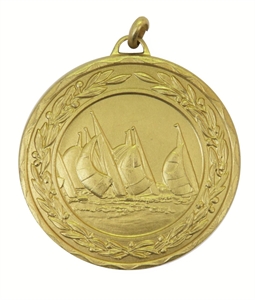 Gold Laurel Economy Sailing Medal (size: 50mm) - 430050EG