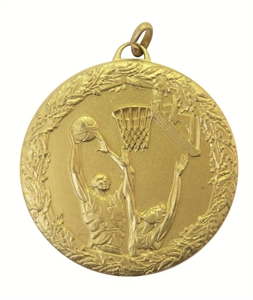 Gold Laurel Economy Basketball Jump Medal (size: 50mm)- 541550EG