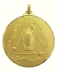 Gold Faceted Fencing Medal (size: 52mm) - 36752FG