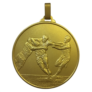 Gold Economy Rugby Medal (size: 52mm and 60mm) - 40852EG/ 40860EG