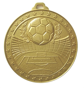 Gold Economy Football Stadium Medal (size: 60mm) - 43560EG