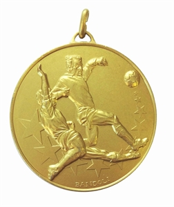 Gold Economy Football Tackle Medal (size: 50mm) - 43650EG