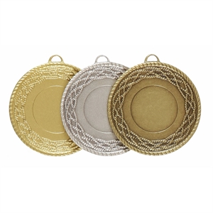 Quality Rope Medal (size: 50mm) - 584560E in gold, silver and bronze