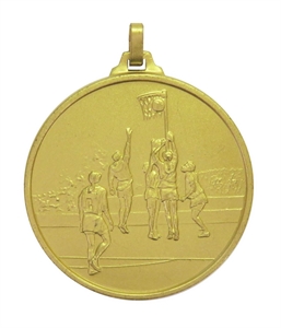 Gold Economy Netball Medal (size: 52mm) - 89952EG