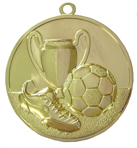 Gold Super Economy Football Medal (size: 50mm) - ME4750EG