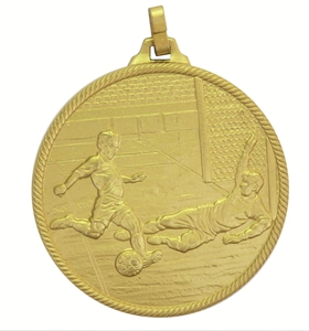 Gold Economy Football Goal Medal (size: 42mm and 50mm) - 4295FEG