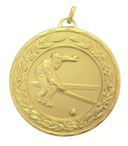 Gold Laurel Economy Bowls Medal (size: 50mm) - 404550EG