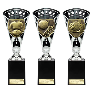 Cobra Football Star Cup Silver & Black - TR24206/ TR24195/ TR24202 choice of 3 images