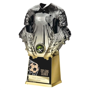 Invincible Football Shirt Top Goal Scorer Award Gunmetal & Gold - PM25391D Size 220mm