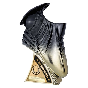 Power Boot Top Goal Scorer Football Award Black & Gold - PM25399