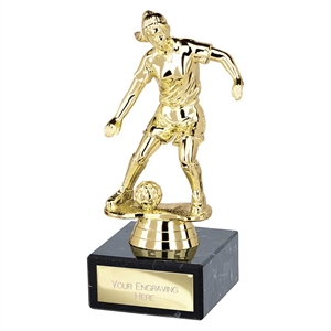 Dominion Female Football Trophy Gold - TR25612