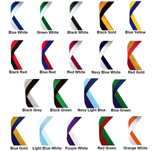 2 colour medal ribbons