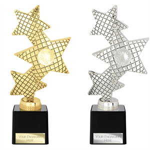 Trinity Star Multisport Plastic Award Gold or Silver - TR25590/ TR25591