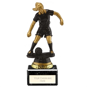 Cyclone Football Female Player Award - Black and Gold Small - TR24556A