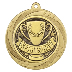 Gold Superstar Sports Day Medal - MM25167G