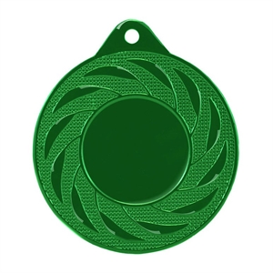 Impact Budget Radial Colour Medal (size: 50mm) - M9312GR Green