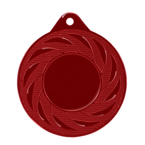 Impact Budget Radial Colour Medal (size: 50mm) - M9312RE Red